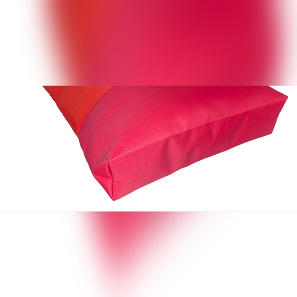 Lancôme Large Hot Red/Pink Sleek Lined Flamingo Lips & Lollipops Nylon Tote Bag - Picture 10 of 12